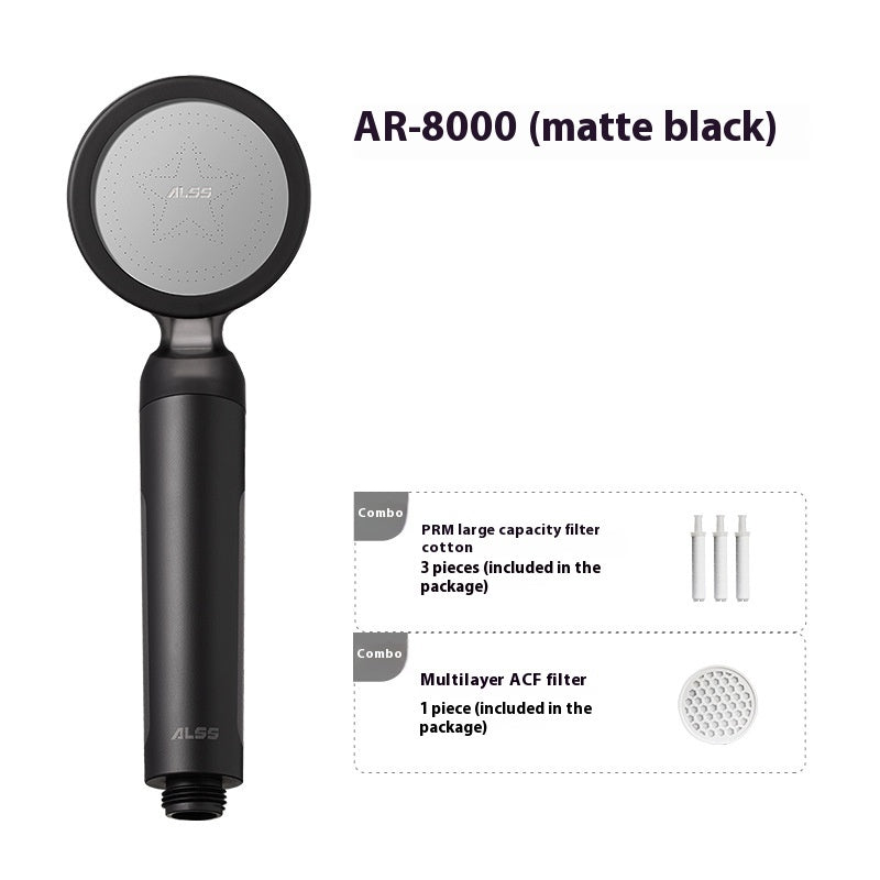 Filtering Shower Head Supercharged Water Purification Handheld Nozzle