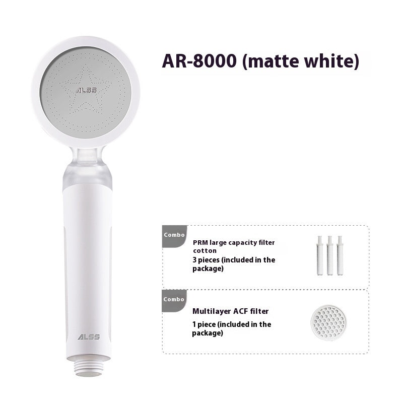 Filtering Shower Head Supercharged Water Purification Handheld Nozzle