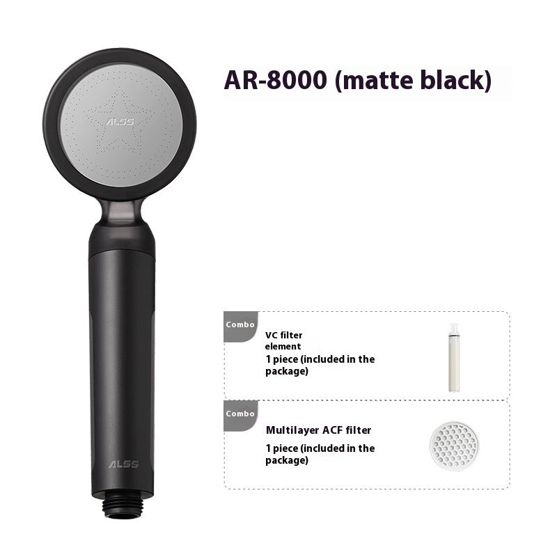 Filtering Shower Head Supercharged Water Purification Handheld Nozzle